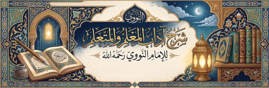 شرح آداب المعلم والمتعلم للإمام النووي رحمه الله